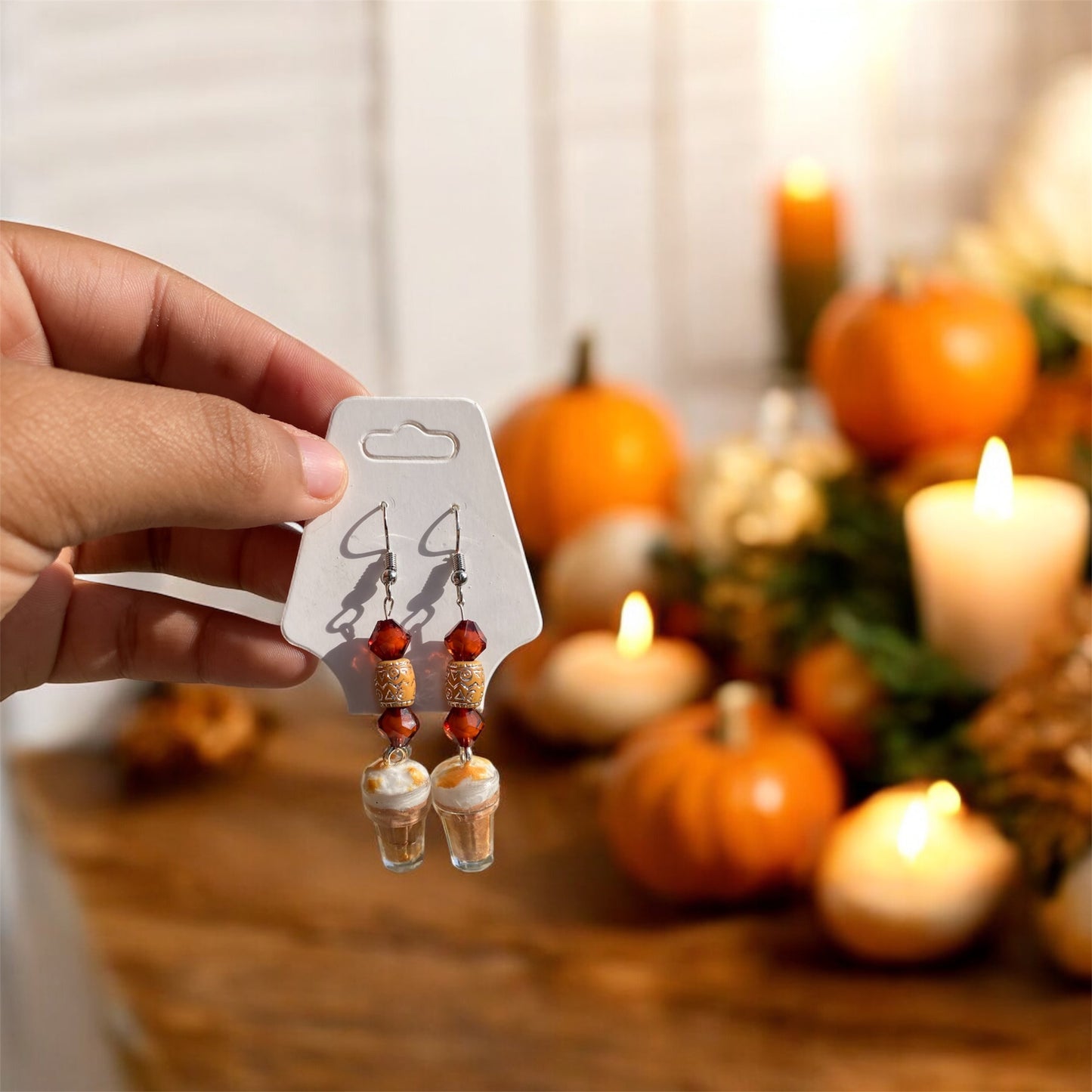 Pumpkin Latte Earrings