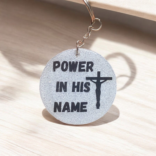 Keychain: Power In His Name