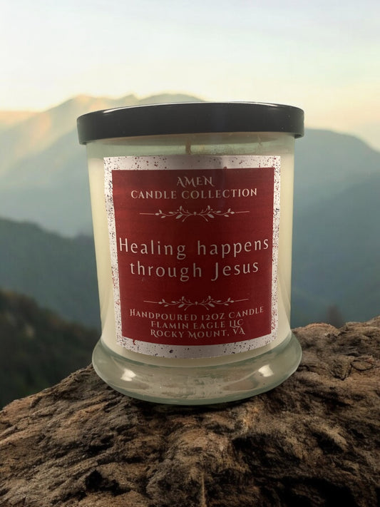 Healing Through Jesus Candle (12oz)