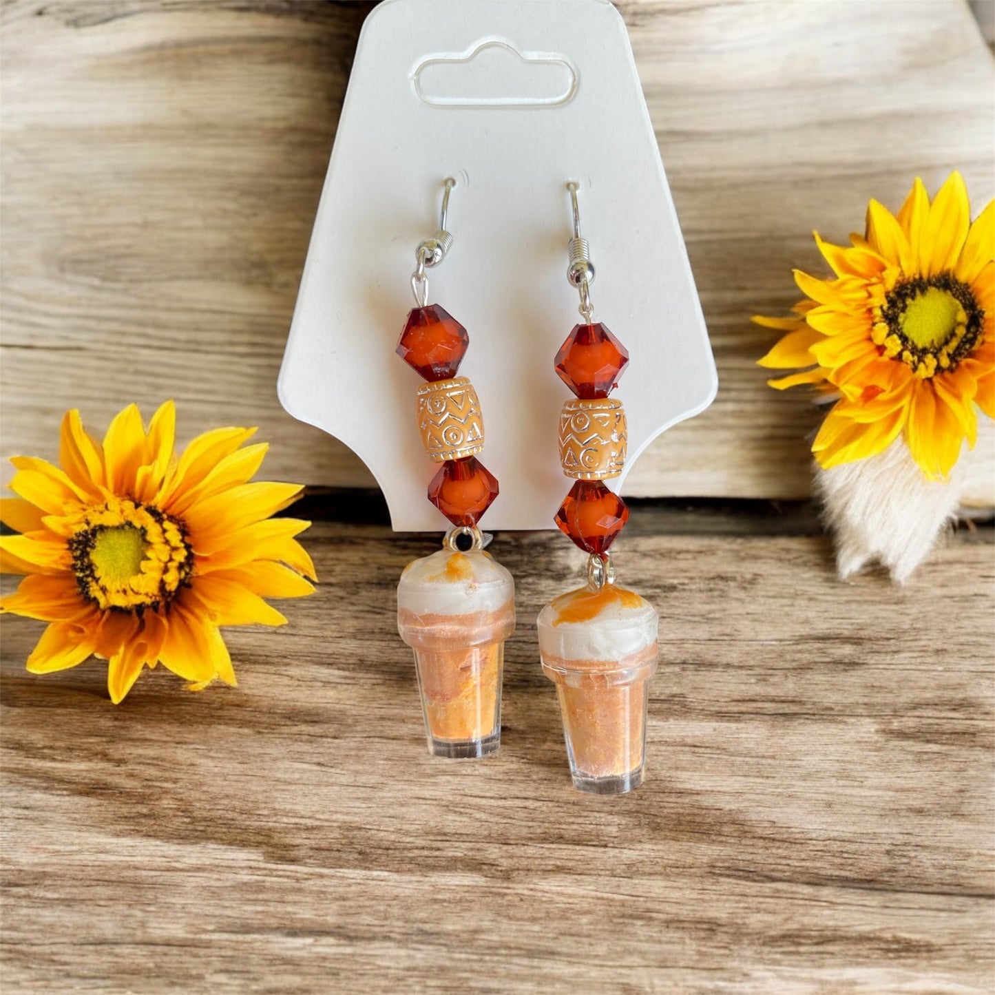 Pumpkin Latte Earrings