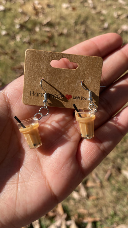 Boba Tea Earrings